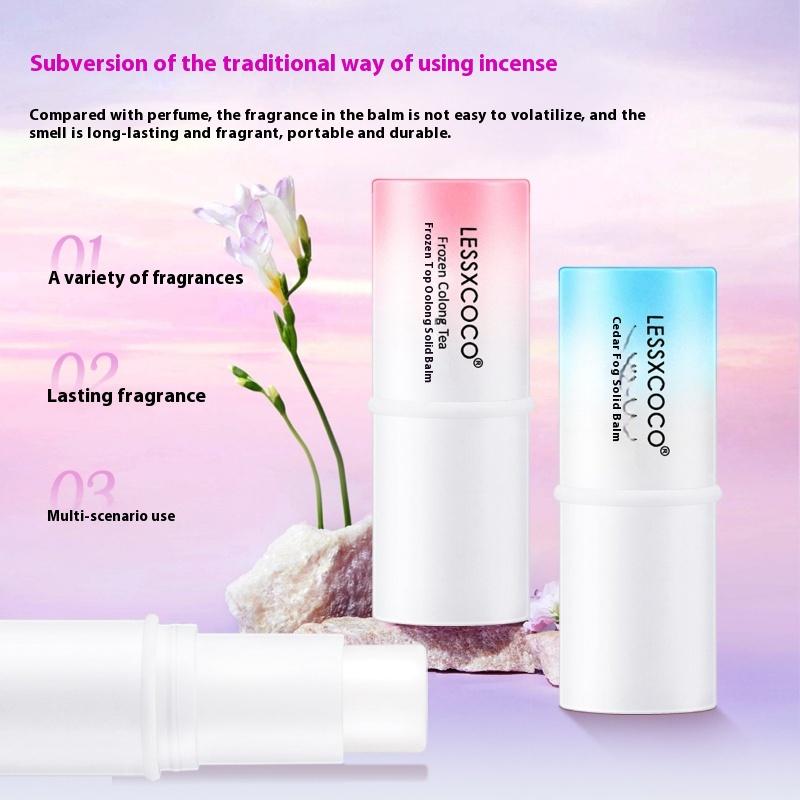 Твердые духи Белый персиковый улун Жасминовый кедровый легкий аромат для женщин Компактные портативные духи