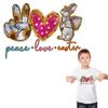 Patches For Clothes Peace Love Easter Patch Washable Patches Stickers Heat Transfer New Clothing Patches Over Powder
