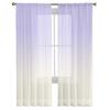 Кремово-фиолетовые градиентные домашние тюлевые шторы для спальни, гостиной, прозрачные шторы с принтом для балкона, летний домашний декор