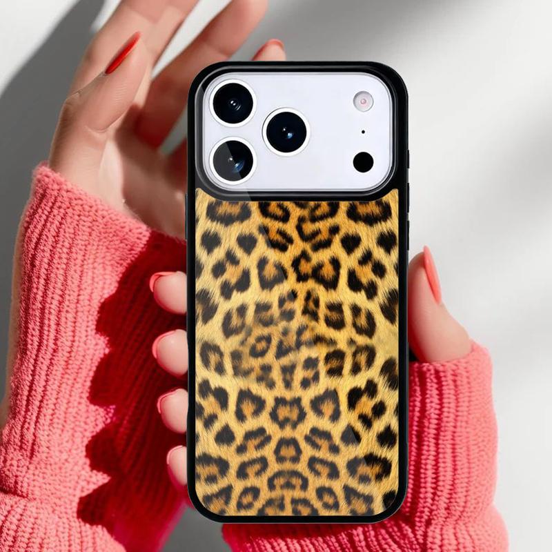 Модный леопардовый чехол для телефона iPhone 17 16 15 14 13 Pro Max Задняя крышка для 12 11 Pro Coque
