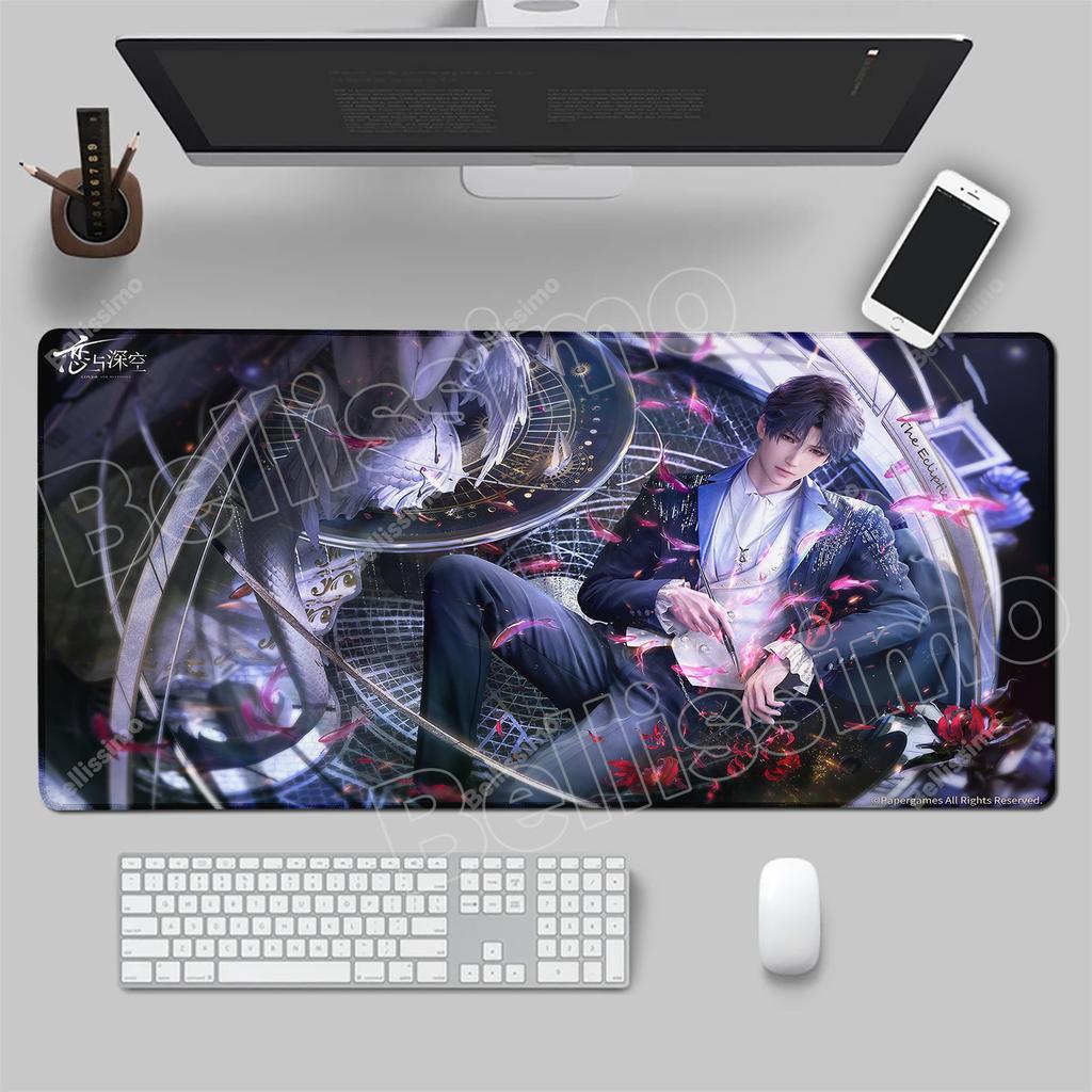 Mouse Pad Computer Gamer Cabinet Love And Deepspace Mousepad PC Anime Man Sylus Cool Keyboard Pad Gift Laptop Extended Desk Mat
