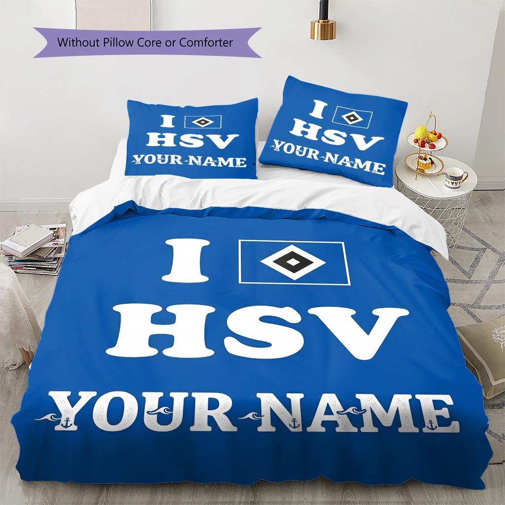 Custom Name HSV Bedding,Quilt Set Quilt Cover Pillowcase Home Birthday Gift(1 * duvet cover + 2 * pillowcase, without core) -HE70