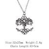 2025 Тренд Пары Ожерелье Дерево Жизни Цветок Жизни Ожерелье На Шею 43 см Цепь Самые Дешевые Товары Длинное Ожерелье