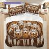 Wolf Pattern Bedding Quilt Set Quilt Cover Pillowcase Home Decoration Birthday Gift (1 * duvet cover + 2 * pillowcase, without core)