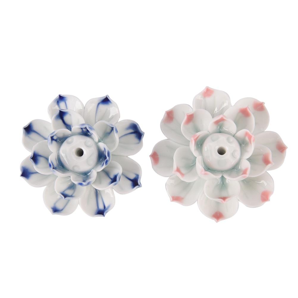 Керамическая курильница Лотос Благовонная тарелка Ароматическая палочка Ароматическая палочка Благовония Сандаловое дерево Агаровое дерево