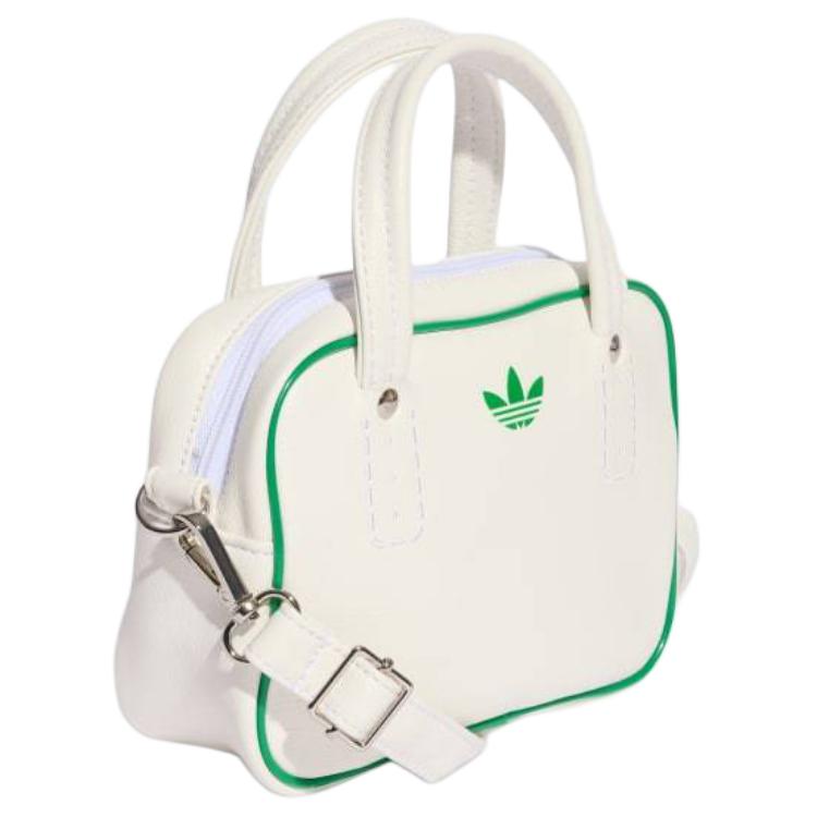 New Adidas Originals ADICOLOR Polyurethane One Shoulder Handbag Mini Unisex White JX7873