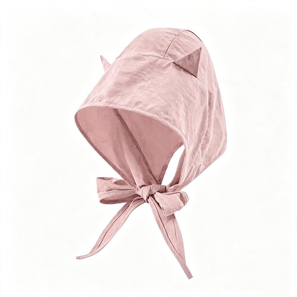 Little Devil Headscarf Hats Solid Color Sun Protection Caps New Strap Pullover Hat Women