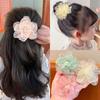 Mesh Flower Head Side Duckbill Clip Cute Princess Hair Clip Sweet Girls Hairpins Barrette Headwear Hair Style Accessories Korean