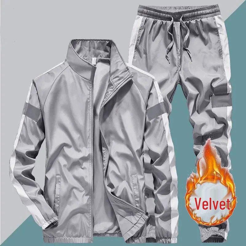 Мужской дышащий спортивный худи и кардиган: Большой размер, настраиваемый двухкомпонентный