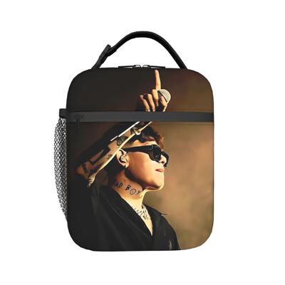 Junior H Sad Boyz Music Tour Thermal Insulated Lunch Bag for Picnic Portable Food Bag Container Men Women Cooler Thermal Boxes