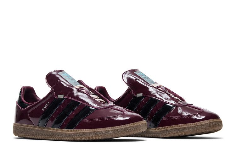adidas Samba OG 'Бордовый Черный Лакированный'