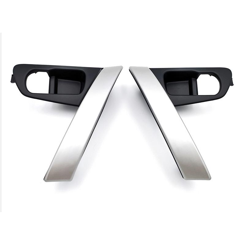 Для Nissan QASHQAI J10 2008-2015 2 шт. Основание ручки двери автомобиля Внутренняя ручка Серебряная крышка Интерьер