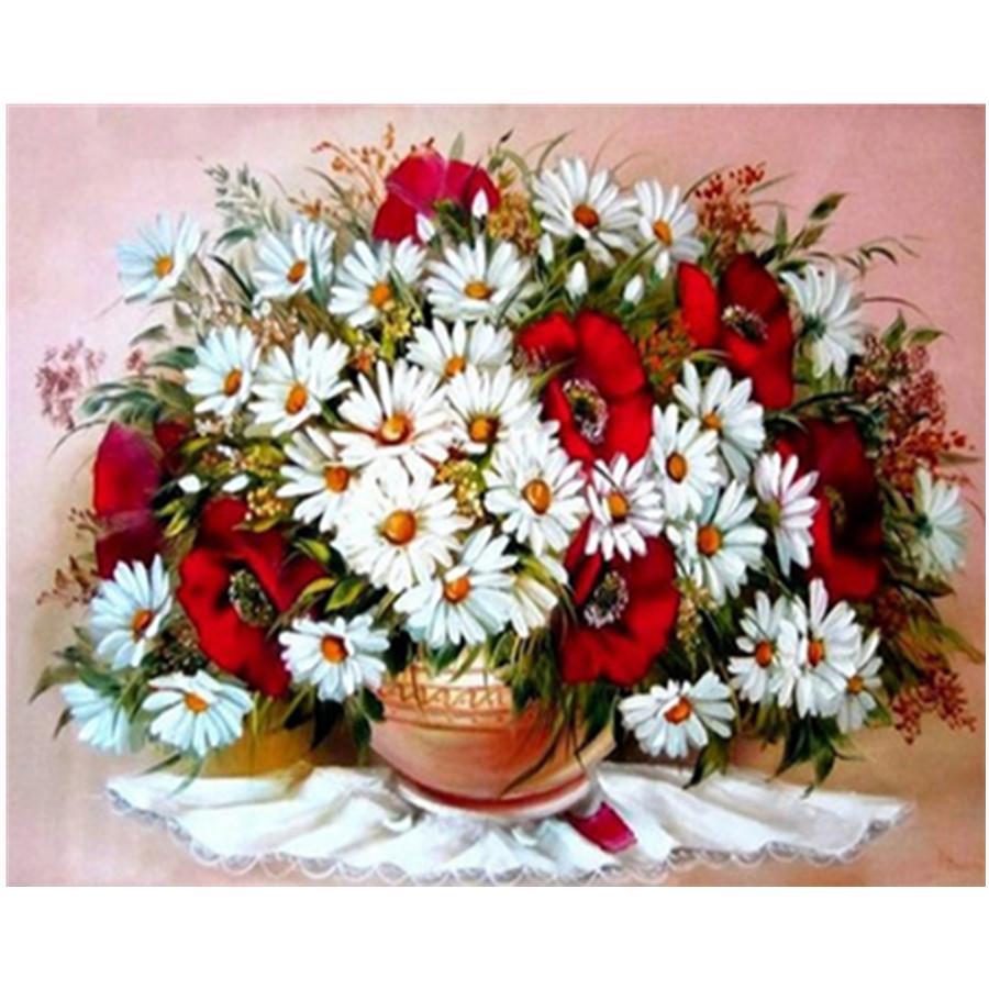 Full 5D Diy Diamond Painting Beautiful Flower Diamond Embroidery Full Lay Anime Cross Stitch Kits Home Decor Handmade Gift