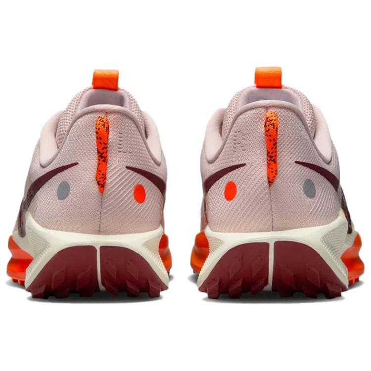 Nike REACTX PEGASUS TRAIL 5 Abrasion Resistant Low Top Running Shoes Women's Pink Orange White Sneakers DV3865-602