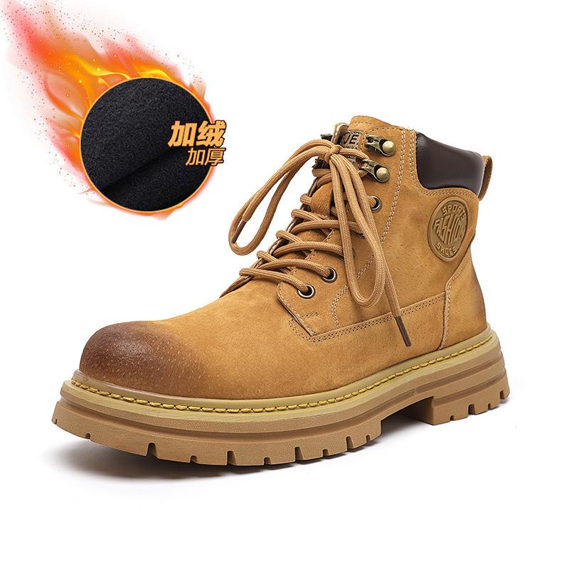 Мужские ботинки Мартин 2024 новые ботинки цвета ревеня британский стиль высокие берцы крутые не плохие рабочие ботинки челси короткие ботинки 26334-J