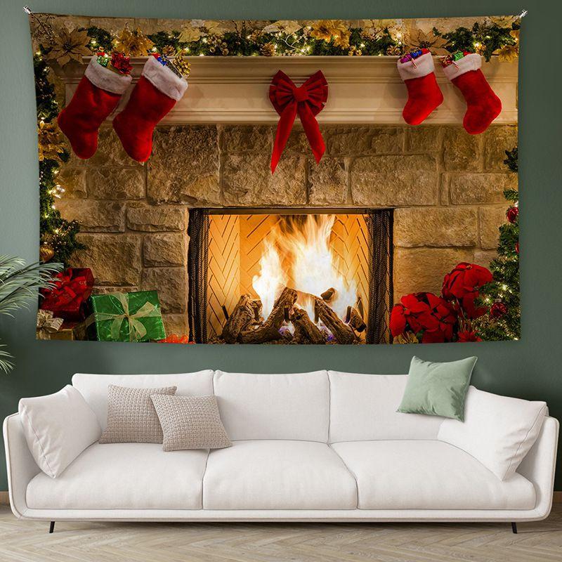 Рождественский гобелен, фоновая ткань для домашнего декора и реквизит для фотосъемки