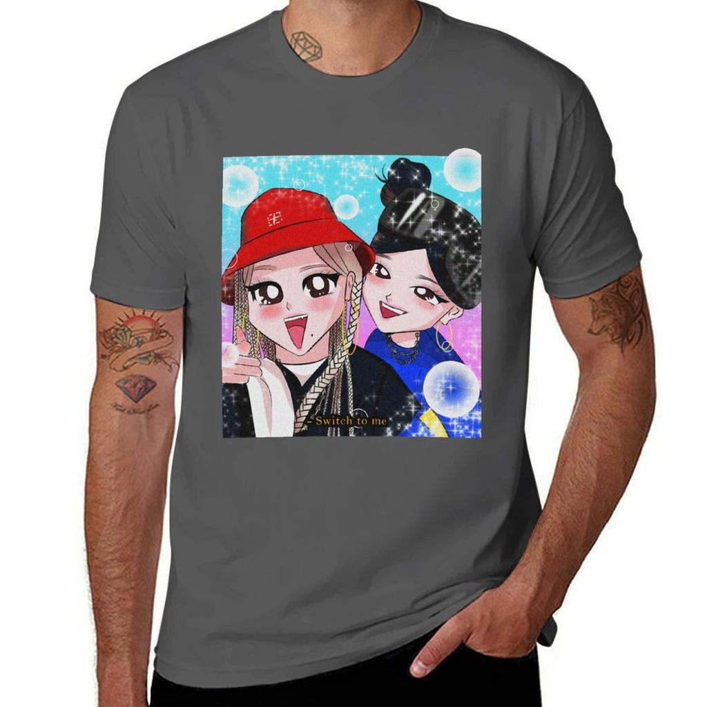 Dubchaeng Switch To Me Tshirt High Elasticity Sports Tee Shirt