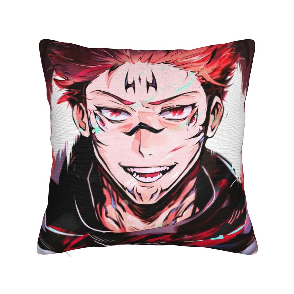 Чехлы на квадратные подушки Jujutsu Kaisen Юдзи Итадори Постельное белье Автомобиль Аниме Япония Манга Чехол на подушку Милый Декоративный чехол на подушку 40*40