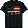 4 июля Мы Народ Американский 1776 Старый Американский Флаг Футболка