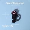 6PCS 10mm Straw Covers Cap Cute Cat's Paw Straw Toppers for Tumblers Reusable Drink Straws Covers Kitchen Accessories