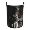 Konig Holding A Cat Dirty Laundry Baskets Folding Large Waterproof Clothes Sundries Basket For Home Children's
