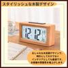 Ideamall Digital Clock, Alarm Clock, Wooden Table Clock, Digital