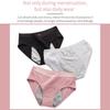 4Pieces/Lot Three-layer Leak-proof Comfortable Breathable Menstrual Period Panty Hip Lift Design Women's Panties Underwear Briefs