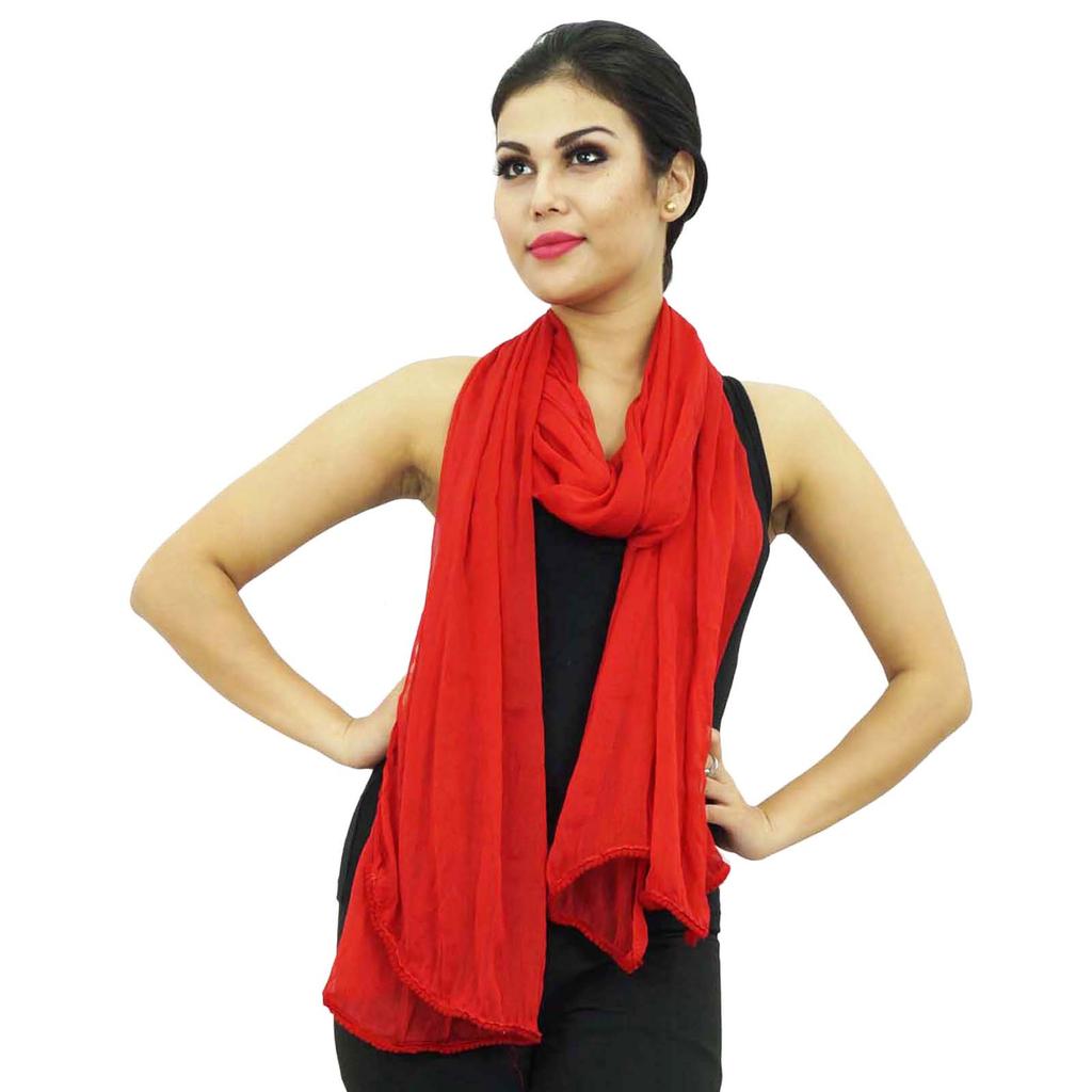 Шифоновая смесь Dupatta модные индийские этнические чунни женские шарфы на плечо