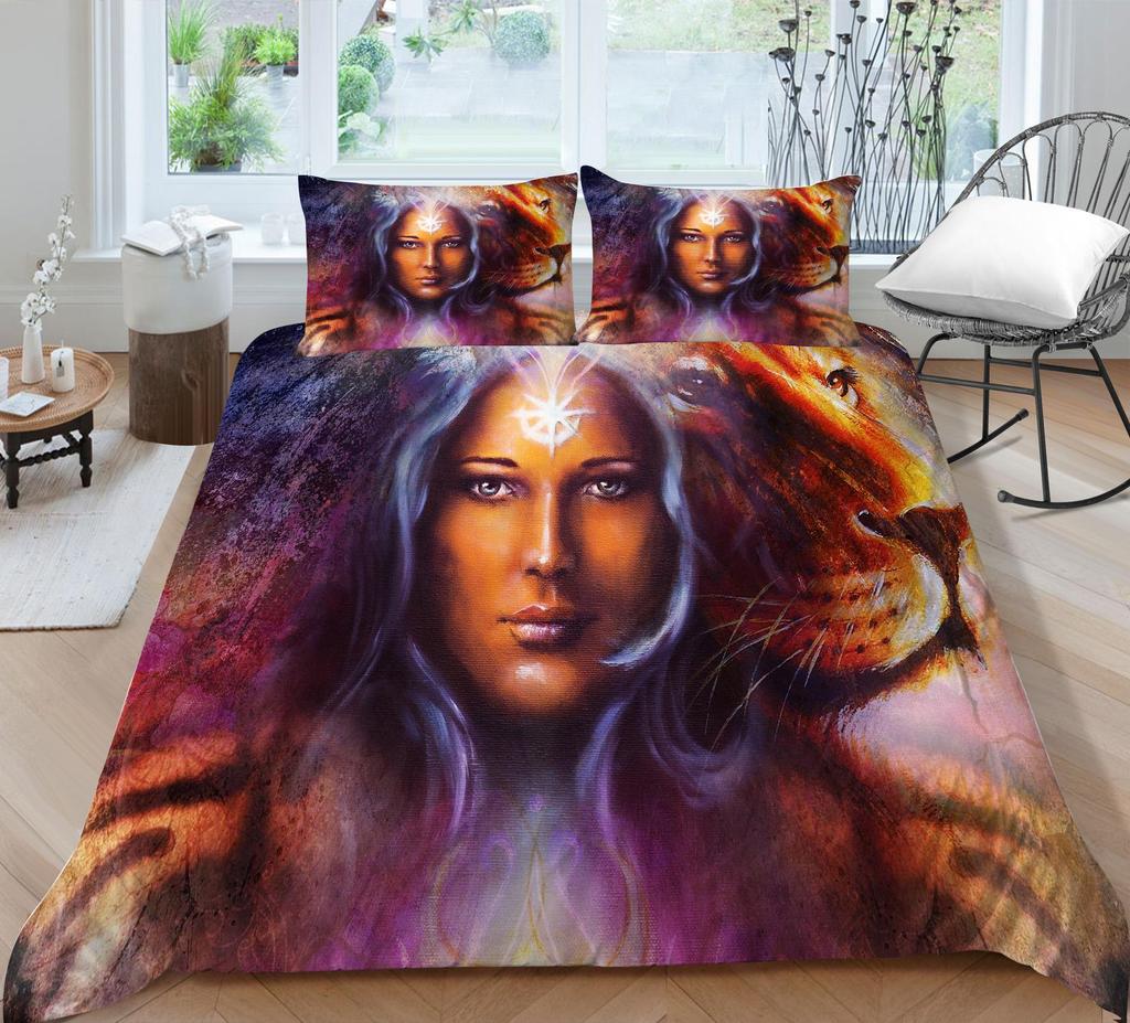 Домашнее постельное белье с животным узором, пододеяльник и наволочка с леопардовым принтом, постельное белье, односпальная кровать, полный размер, 2/3 шт., ткань из микрофибры