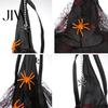 Halloween Witch Hat Decorations Hanging Decor, Spider Web Ribbon Prop Spooky Party Streamers for Party, Dark Wizard Costume Accessory Masquerade