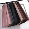 Women's High-End Mesh Pleated Midi Skirt - Summer Slimming Big Swing Tulle Skirt