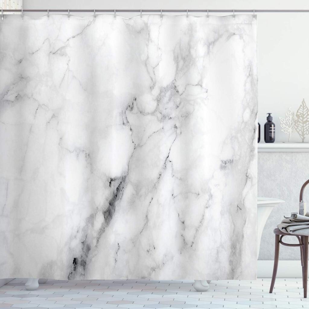 Черно-белая шторка для душа туманные высокие деревья лесной массив природный ландшафт ткань украшение для ванной шторка для душа с крючком