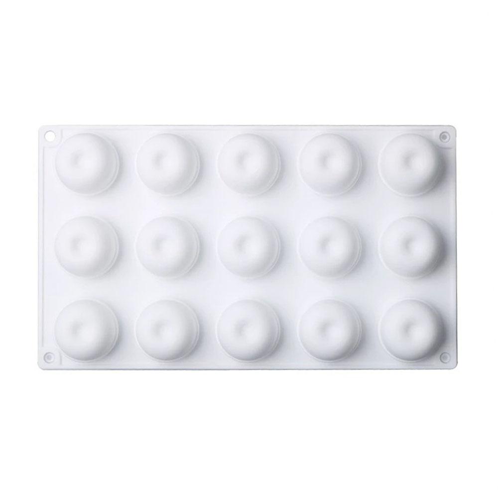 15 ячеек 3D в форме яблока мягкий трафарет DIY ремесло торт декор силиконовая литьевая форма