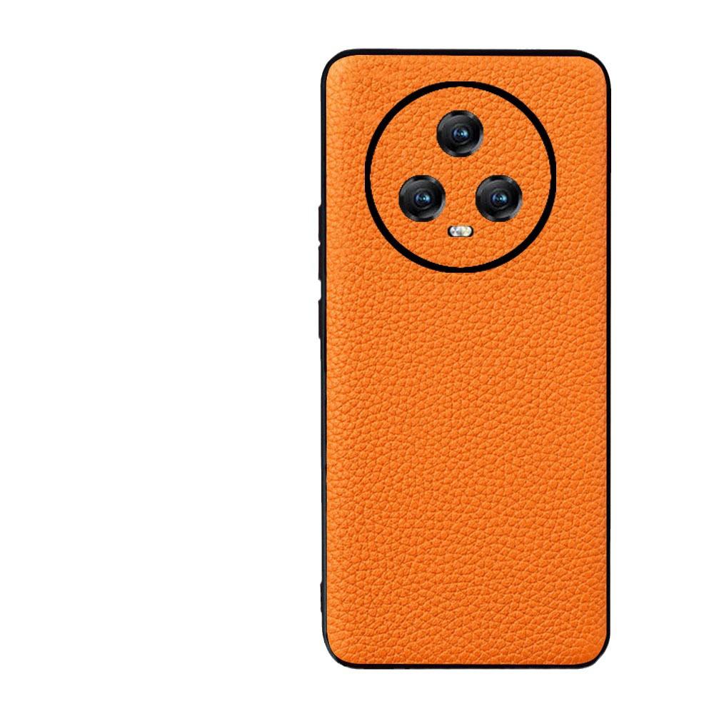 Чехол Ultimate Edition из коровьей кожи для Honor Magic5/5 Pro с узором личи, полное покрытие