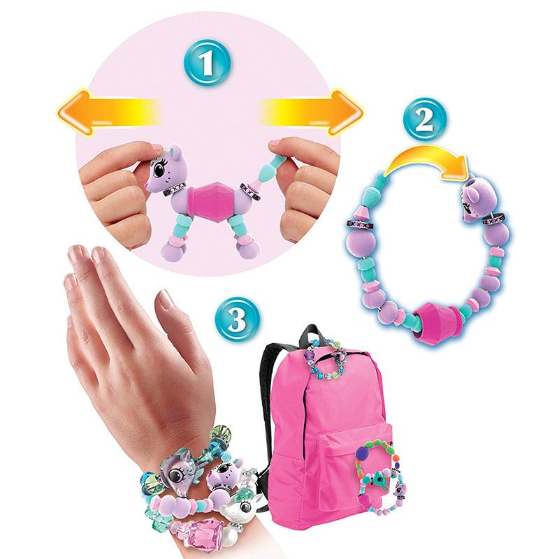 DIY творческий эластичный браслет для девочек Twisty Petz шить волшебные браслеты для домашних животных