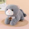 Fluffy Simulation Cat Plush Doll Soft Kitten Cuddle Pillow Cat Stuffed Animals  Kids Birthday Gift