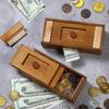 2Pcs Wooden Secret Puzzle Box With Hidden Compartment For Money Jewelry Creative Cash Christmas Gift Ideas For Kids And Adults
