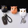 Winking Owl Magnetic Hook - No-Drill Key and Wall Organizer