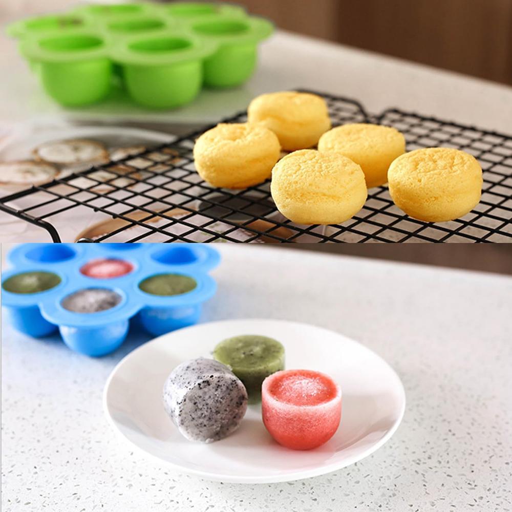 Silicone Egg Bite Mold for Air Fryer - Alternative To Sous Vide Egg Bite Maker Easy To Clean Cooking Accessory for Perfect Eggs
