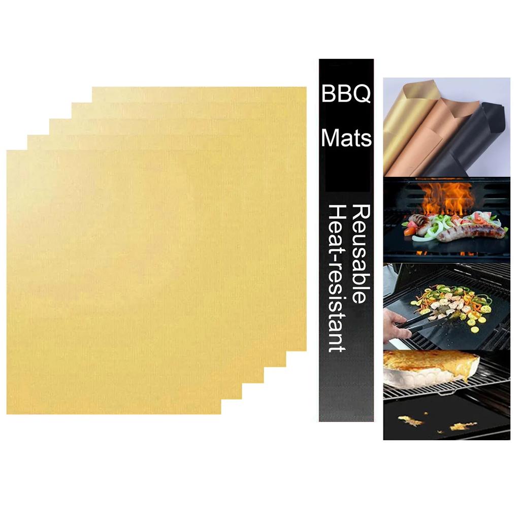 На открытом воздухе Кемпинг Пикник Антипригарный коврик для гриля для барбекю Многоразовый противень для выпечки для барбекю Инструмент для духовки Кулинарные принадлежности Противень для гриля для барбекю