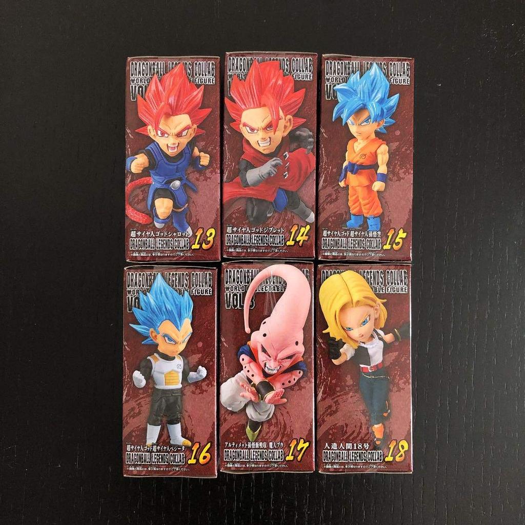 Banpresto Dragon Ball Legends Collab World Collectible Figures 3 Complete Set of 6 Vol. (Dragon Ball)