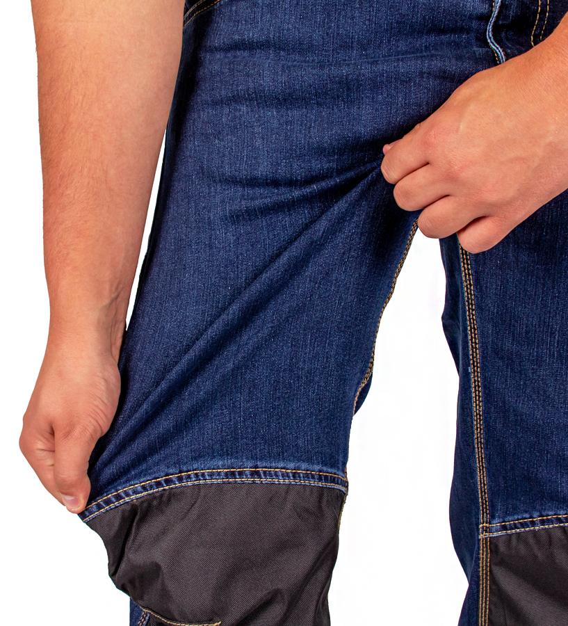 Spodnie Robocze Męskie Bhp Jeans Bojówki Kieszenie Na Nakolanniki Firi Xxl