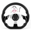 320mm12.5in Racing Car Drifting Steering Wheel with Horn Button Glossy Black Color Universal