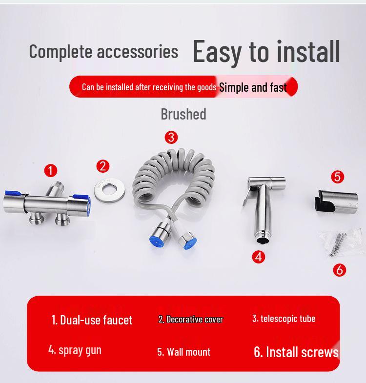 Toilet Sprayer Gun - Bathroom Cleaning & Bidet Nozzle