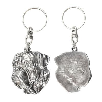 Бордоский дог, французский мастиф, бордоская собака II - посеребренная подвеска в виде собаки, украшение для сумки, подвеска на рюкзак от бренда