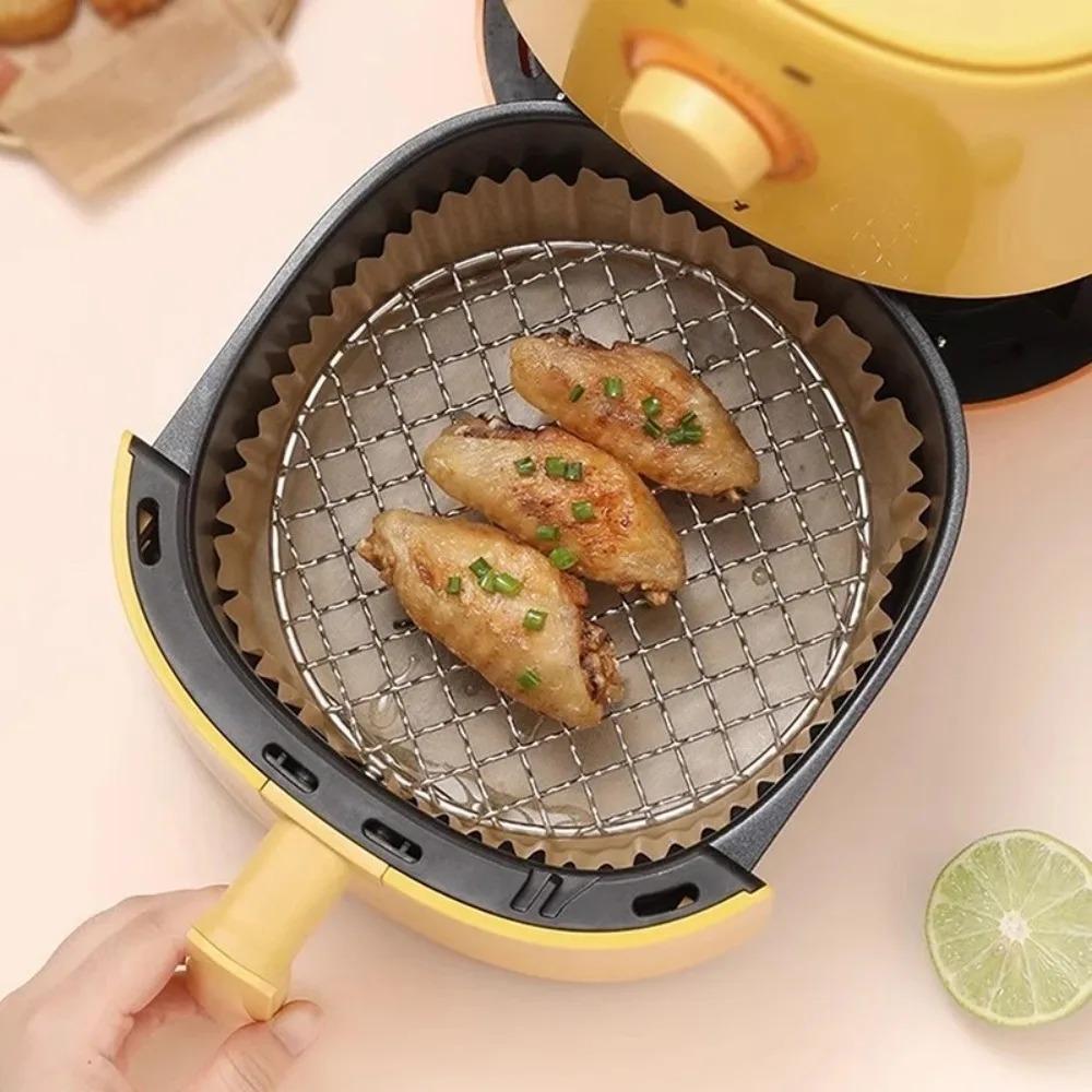 Round Shape BBQ Cooling Rack Stainless Steel Baking Rack Durable Air Fryer Rack Outdoor Camping