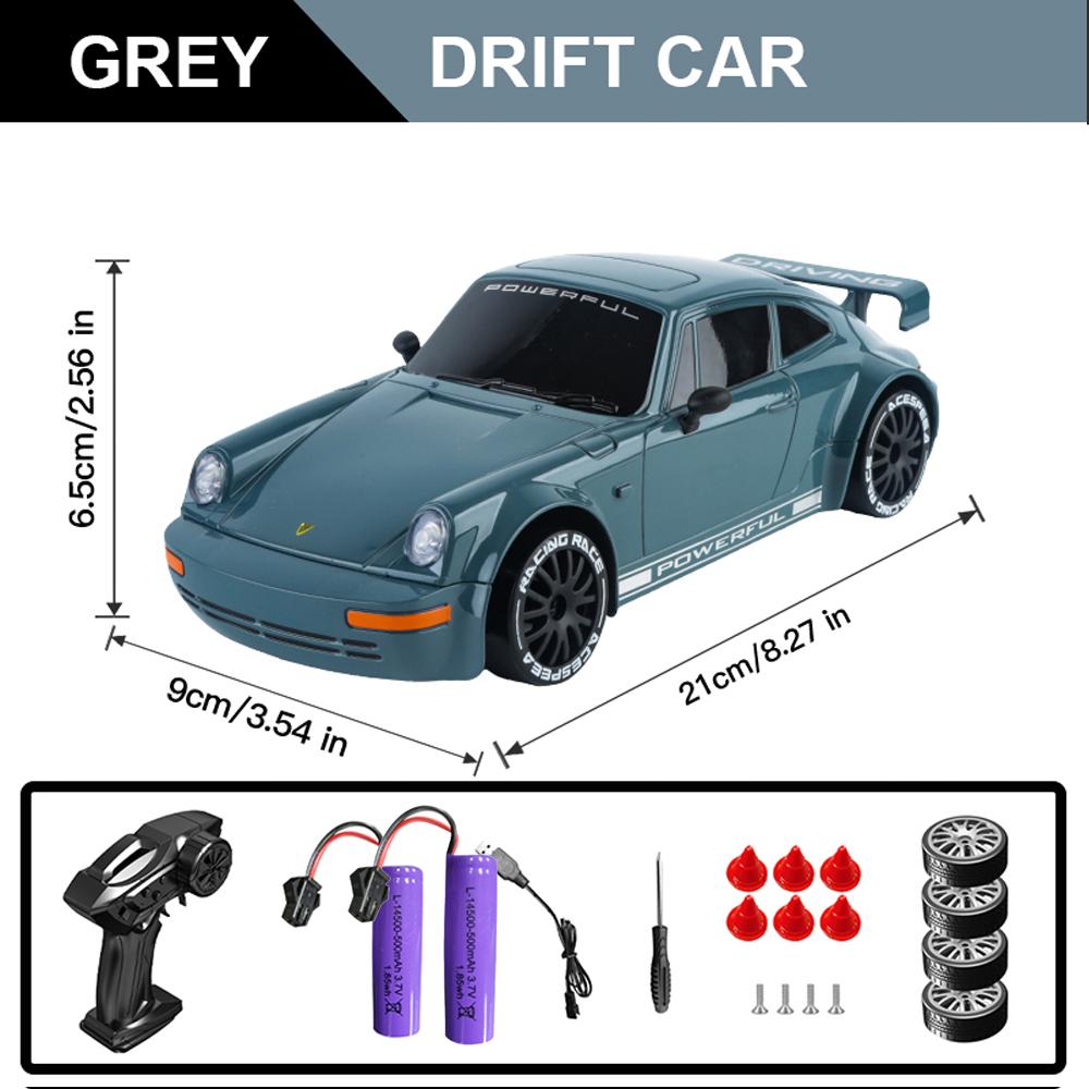 1/20 Полномасштабная радиоуправляемая машина Соревновательная 2,4G 4WD 15 км/ч со светом Пульт дистанционного управления Дрифт-гоночный автомобиль Игрушки для детей Подарки на день рождения