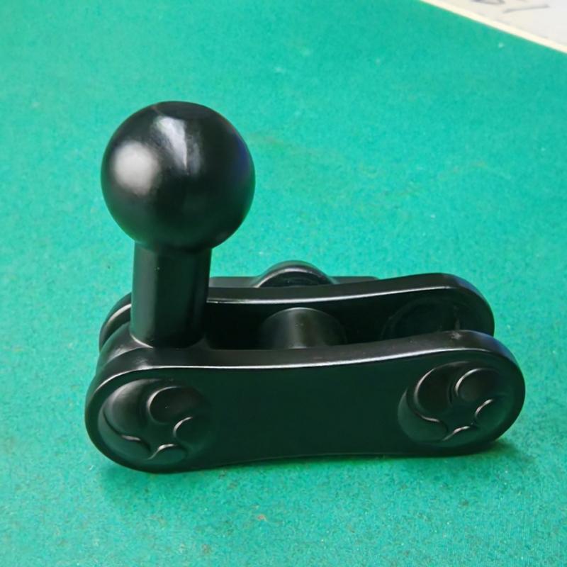 Aluminum 17mm Ball Mount Extension Adapter, Rotation Extension Rod for Car Air Vent Dashboard  Phone Holder