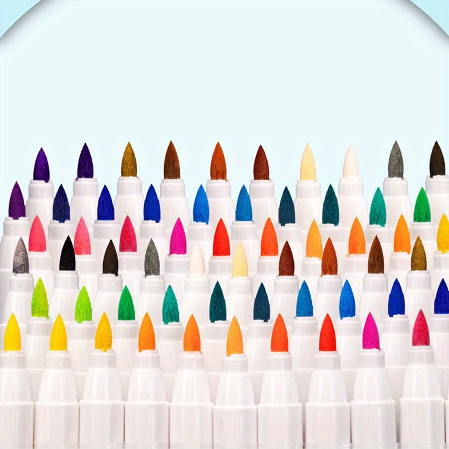 Набор из 18-84 акриловых маркеров, маркер на водной основе с мягким наконечником, мягкий наконечник-кисть, маркеры для рисования телесных тонов, маркеры для рисования камнями, плиткой, стеклом, керамикой, деревом