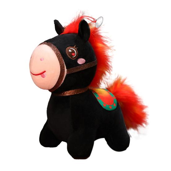 Кукла Лошадь Год Лошади Плюшевая игрушка в китайском стиле Пони на удачу Наполнитель из ПП хлопка Зодиакальная плюшевая фигурка для благословений